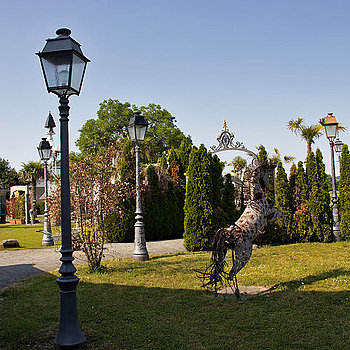 Pferdchen-Skulptur auf dem Jägerhof 